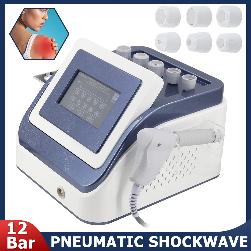 

Pneumatics Shock Wave Body Massage For ED Treatment Shockwave Therapy Machine Pain Relief 10Bar Relaxation Massager 2024 New