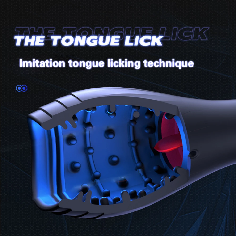 Automatic Male Masturbators Cup Vibrator For Men Vagina Pocket Pussy Blowjob Penis Massager Tongue Glans Trainer Adult Sex Toys view 4