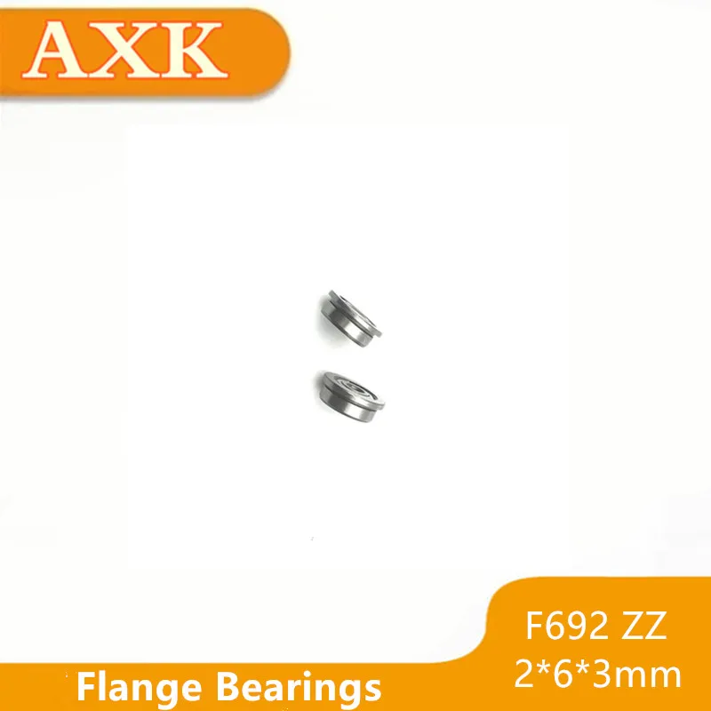 

10 шт. F692 F692zz 2*6*7,5*3*0,8 мм F692z F692-2z 2x6x3 мм фланцевый подшипник миниатюрные радиальные шариковые экранированные подшипники
