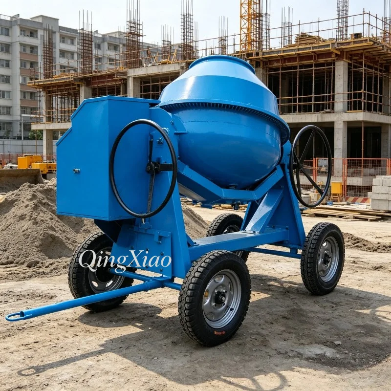 Customized Heavy Stable Cement Mixer Large Heavy Duty Building Projects Reliable Uniform Mixing Performance Durable Thick Drum