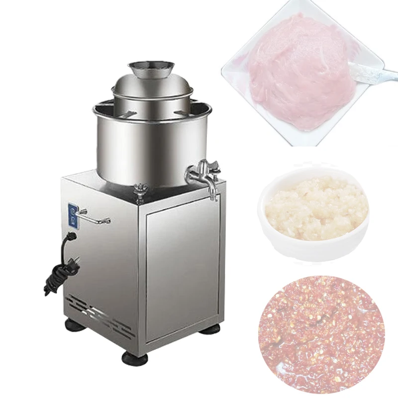 Stainless Steel Meat Slurry Machine Commercial Mixer Grinder For Beef Fish Lean Meat Balls Ham Sausage