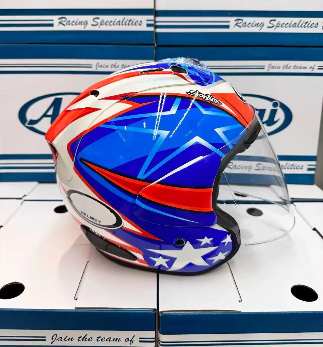 Open Face Motorcycle helmet vz ram 3/4 hlemet Nicky Hayden  helmet Riding Motocross Racing Motobike Helmet