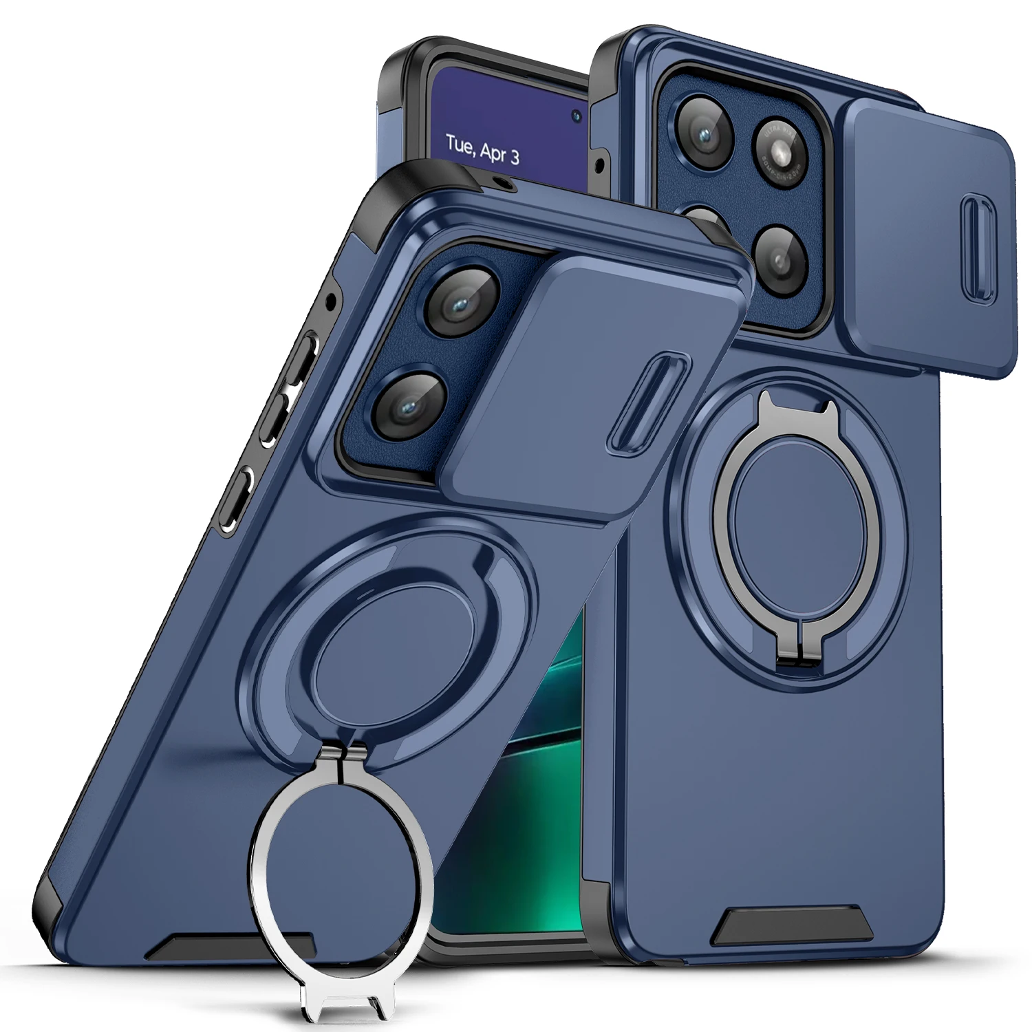 

Rotating Stand Shockproof Cover Case for MOTO G Stylus 2025 2024 G Power 5G Best Protective Cover for MOTOROLA MOTO G 5G