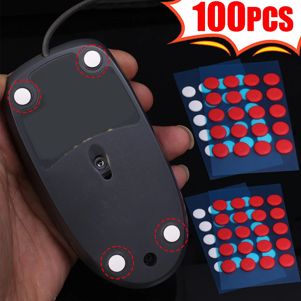 

20/60/100Pcs Diameter Small Dots 6mm/7mm Universal Mouse Skates DIY Mice Glide Feet ICE Control Speed Version Mouse Accessories