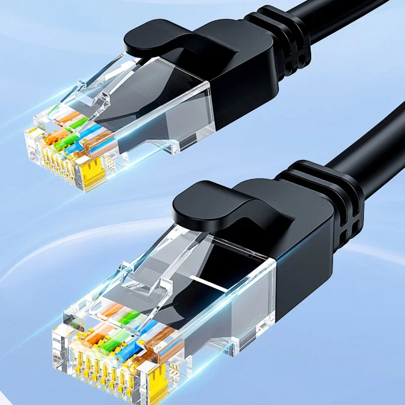 Cat 6 Rj45 Ethernet Cable 10gbps 1000mhz Utp High Speed Network Internet Lan Patch Cord 5m 10m 25m 50m for Laptops Ps5 Router