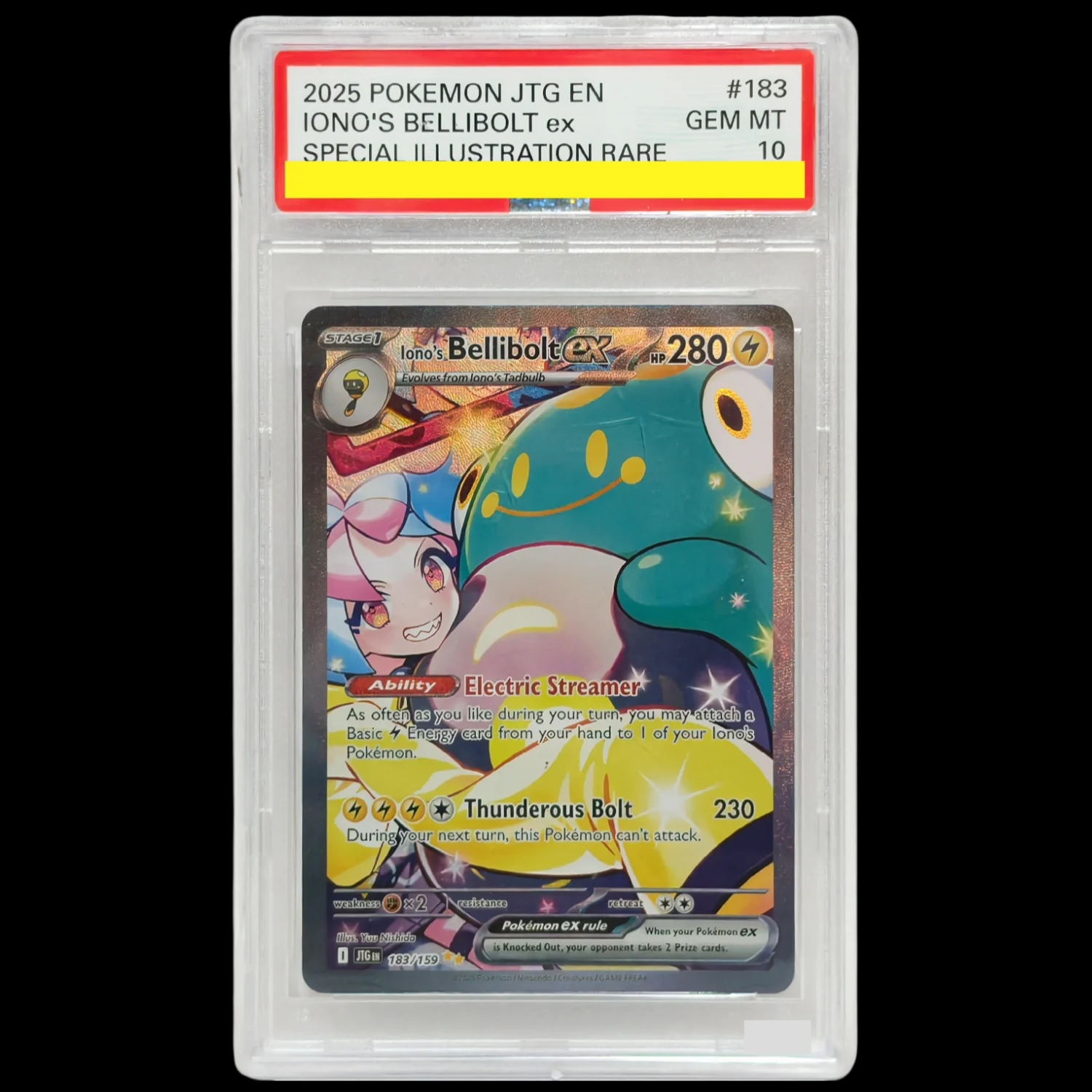 3 Style 2025 PKM JTG EN-JOURNEY TOGETHER #184 LILLIE'S CLEFAIRY Ex SPECIAL ILLUSTRATION RARE Grade 10 Collection Card