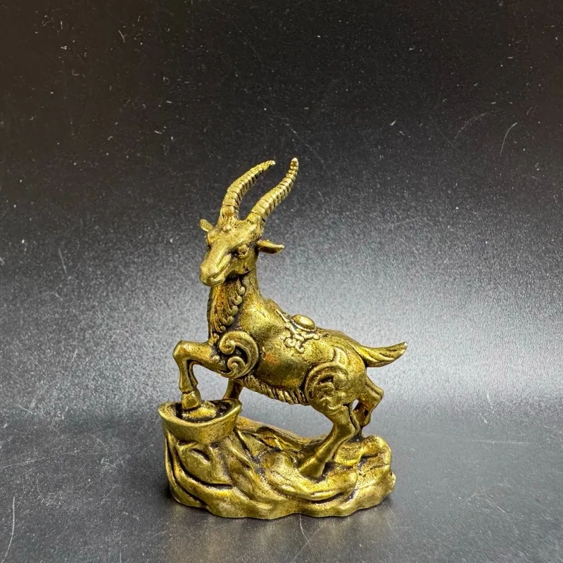 Ingot Antelope Creative Zodiac Copper Sheep Living Room Tea Table Copper Craft Decoration