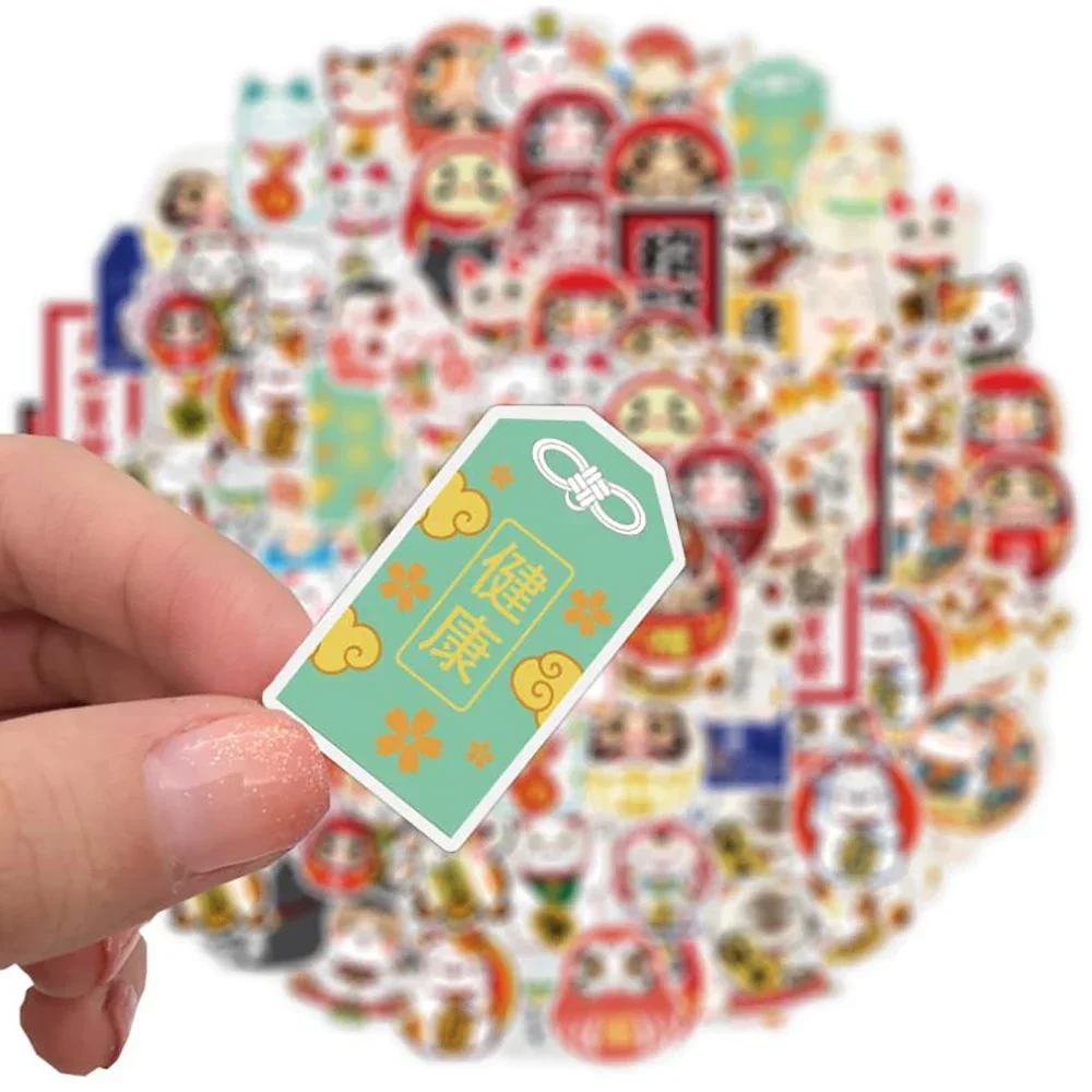50PCS Kawaii Glückliche Katze Wasserdichte Aufkleber Klassisches Spielzeug Reise Laptop Skateboard Gitarre Graffiti Kinder Spielzeug Aufkleber Aufkleber