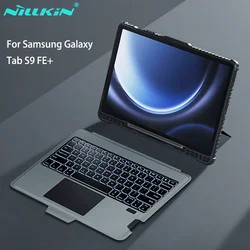 NILLKIN For Samsung Galaxy Tab S10 FE+ Case Bluetooth Magic Backlight Keyboard Case For Samsung Tab S10 FE /Tab S9+ Smart Cover
