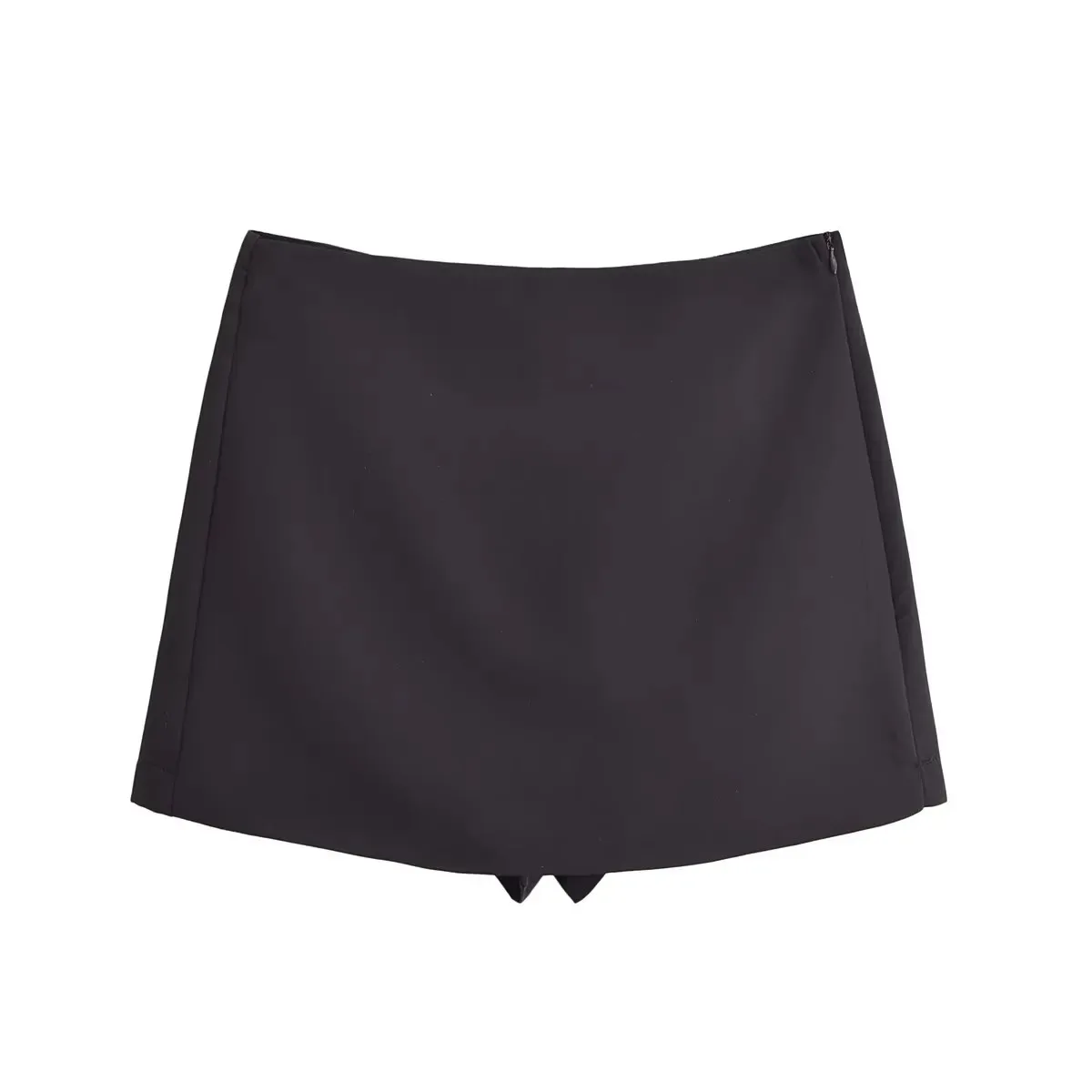 Wintershorts Rokken Pareo-stijl Vintage hoge taille Street chic Rits aan de zijkant Mini vrouwelijke skort Mujer