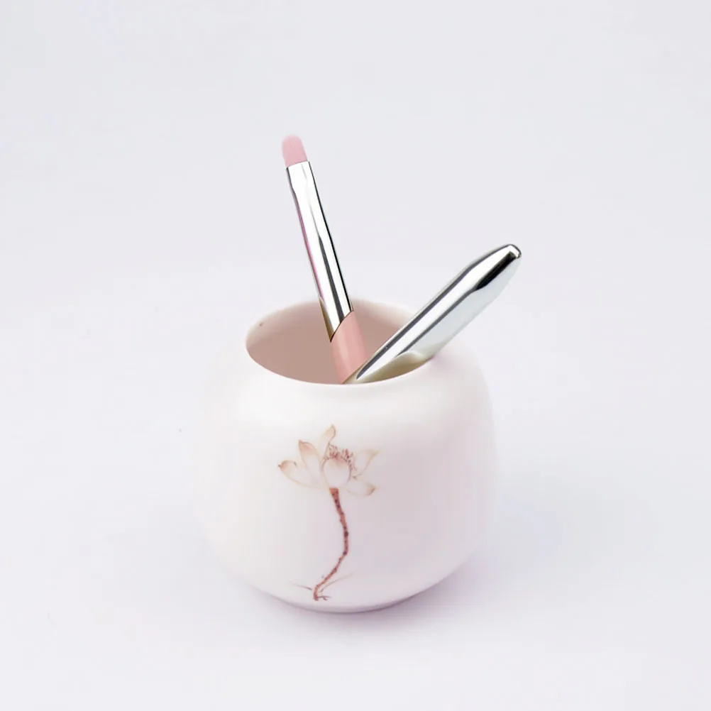 Pincel de labios para lápiz labial, brillo de labios, aplicación de sombra de ojos, herramienta de maquillaje portátil ligera, aplicador de pincel ligero