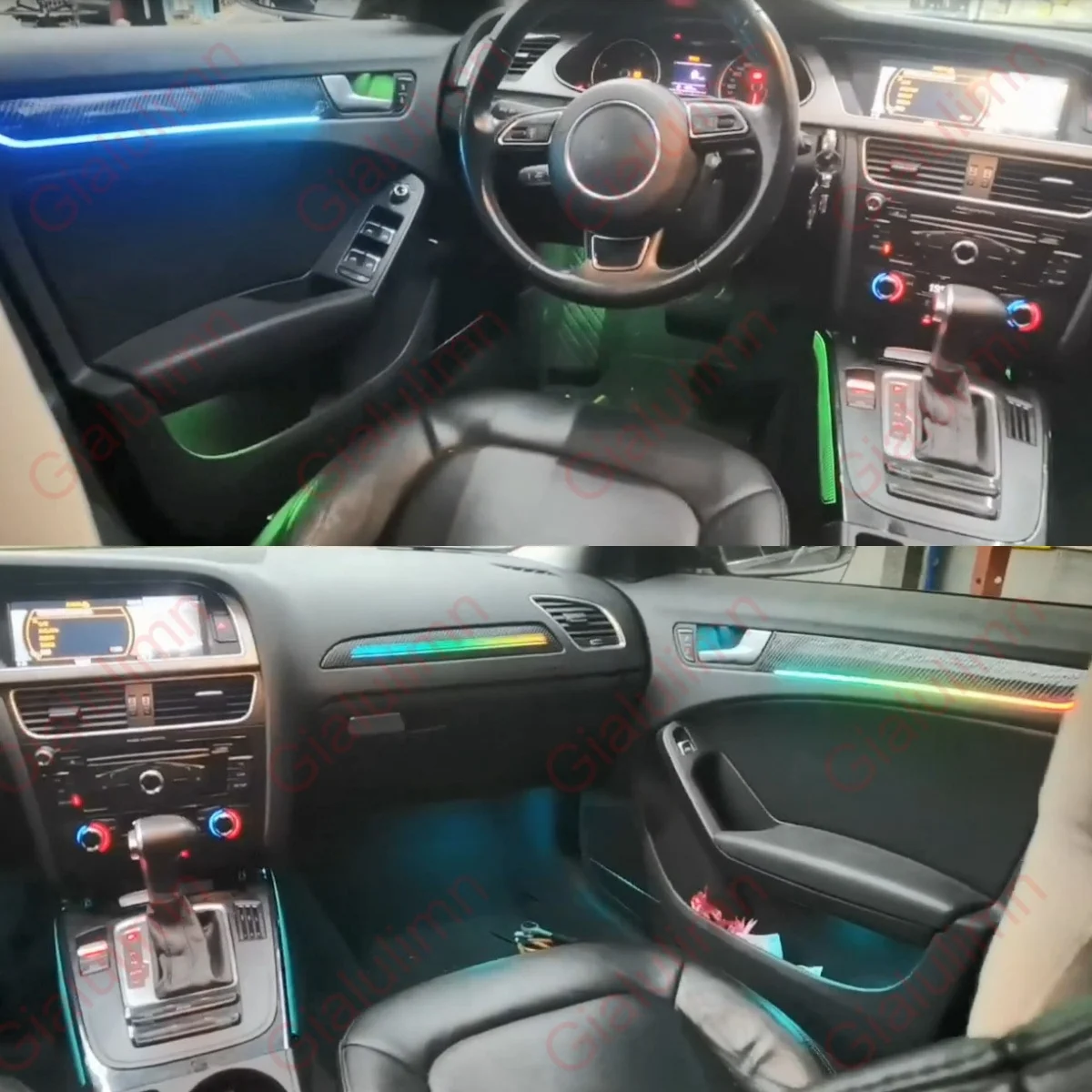 Gialulimn LED Ambient Light for A4 A5 B8 8rb Q5 2009-2016 Atmosphere Environmental MoodLight Lamp Interior Trim Decorative