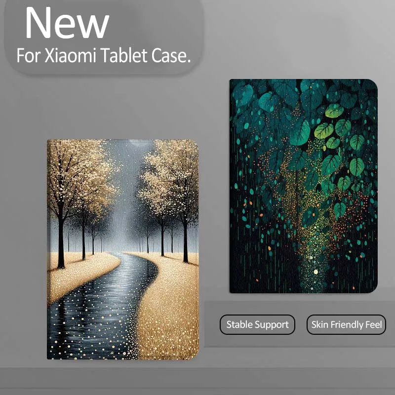 

Cartoon Leaf Rain Drop Tablet Case For Xiaomi Redmi Mini Pad SE K 2 4 5 6 7 8 2023 2025 11 8.8 11.2 10.1 Pro Gift
