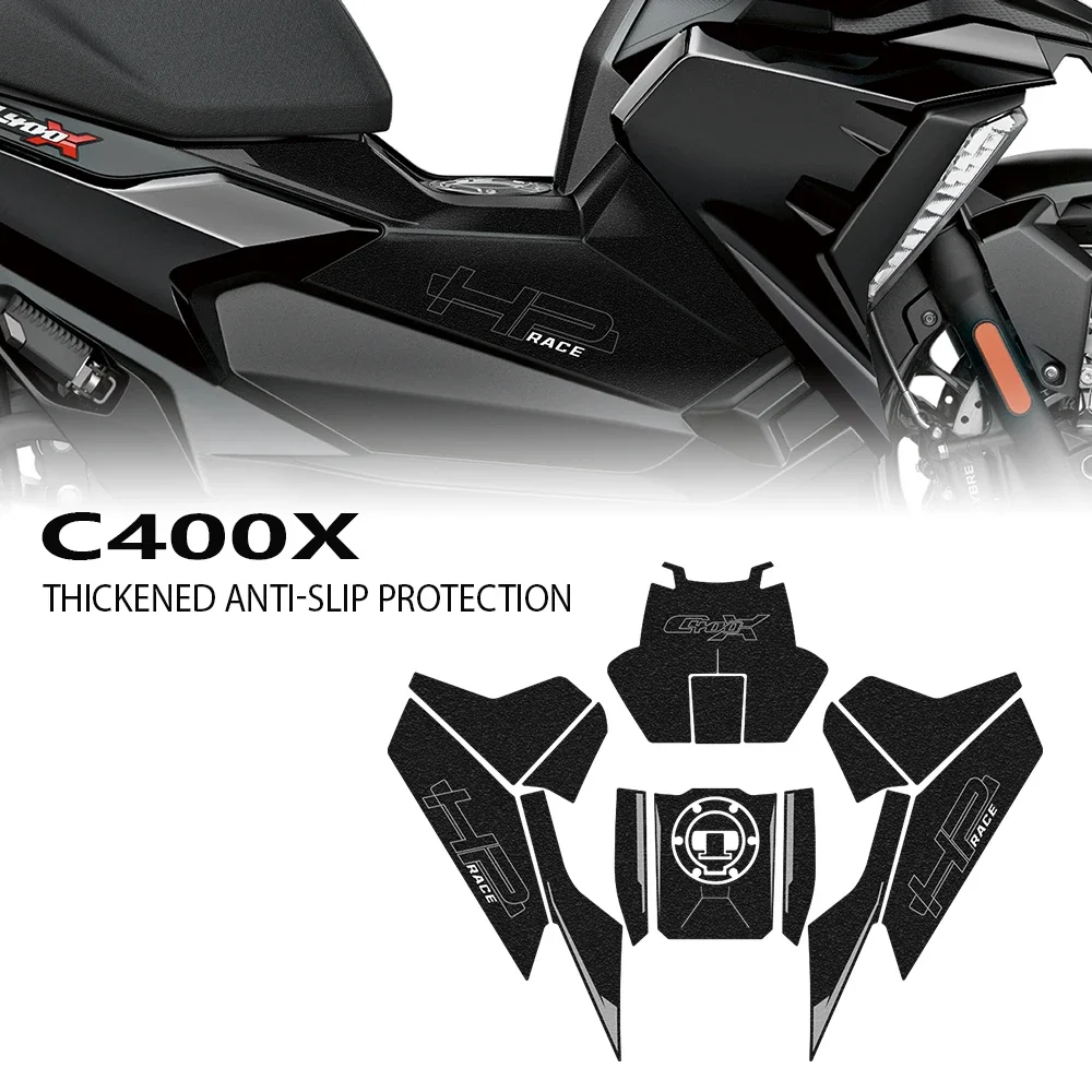 For BMW C 400 X C400X Motorcycle Anti Slip Fuel Tank Pad Side Knee Grip Decal Decorative Protector Sticker Pads Stickers