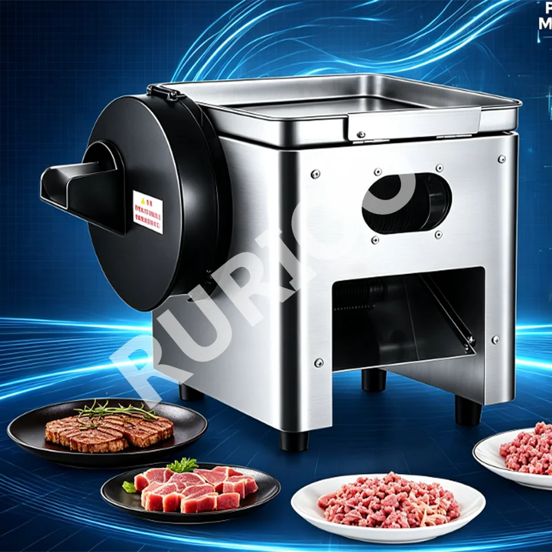 220V Multi-function Vegetable Cutter Electric Automatic Potato Tomato Carrot Mushroom Meat Shredder Slicer Cutting Machine