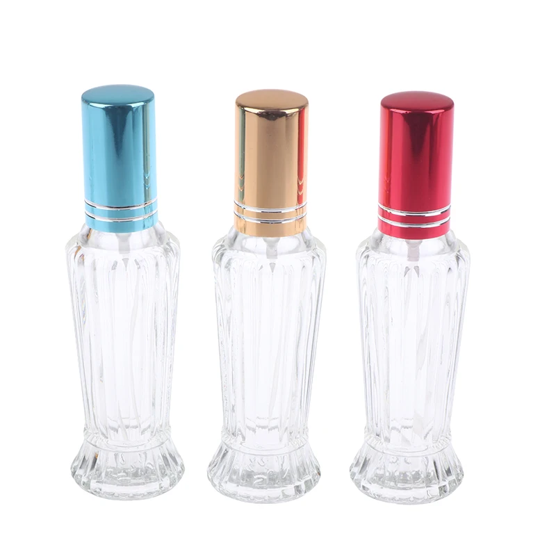 Frasco De Perfume De Vidro, Pulverizador Ultra Névoa, Dourado, Recipientes Vazios, Viagem, Portátil, Elegante, Atomizador Álcool, 12ml