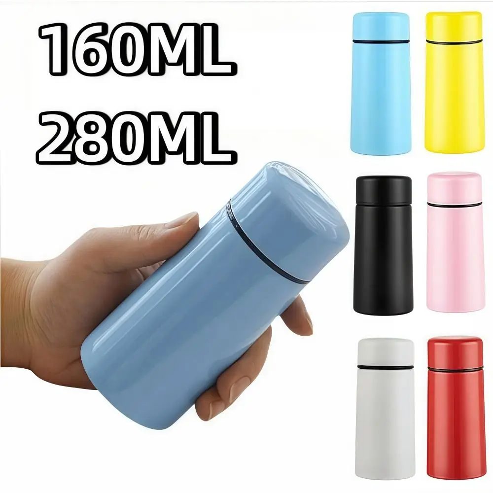 Mini-Thermosbecher aus Edelstahl, 160 ml Fassungsvermögen, Taschen-Thermoskanne, tragbar, kompaktes Design, Wasserbecher zum Ausgehen, Reisen