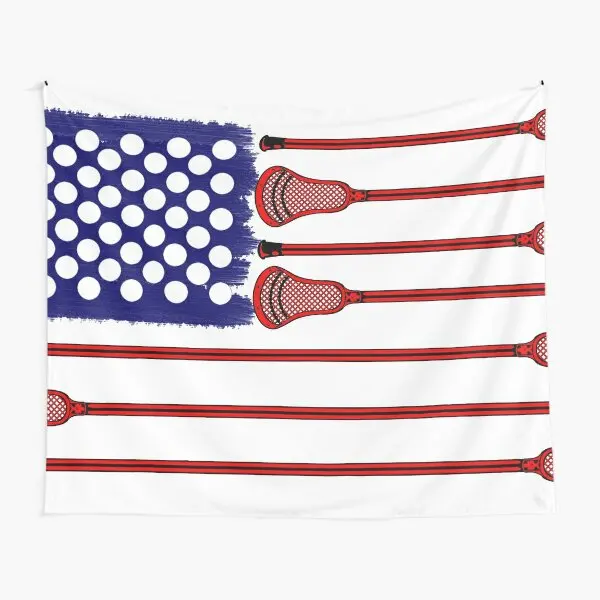 Lacrosse Americasgame  Tapestry Travel Yoga Colored Decoration Home Printed Blanket Beautiful Room Bedroom Decor Mat Wall