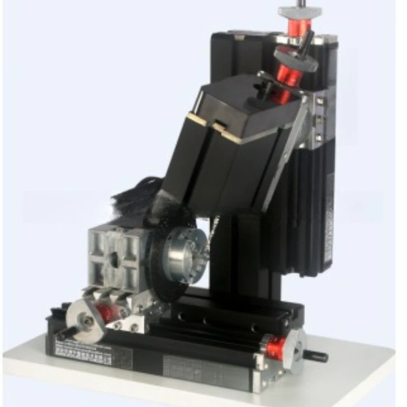 High power LCD digital display six-axis drilling and milling machine
