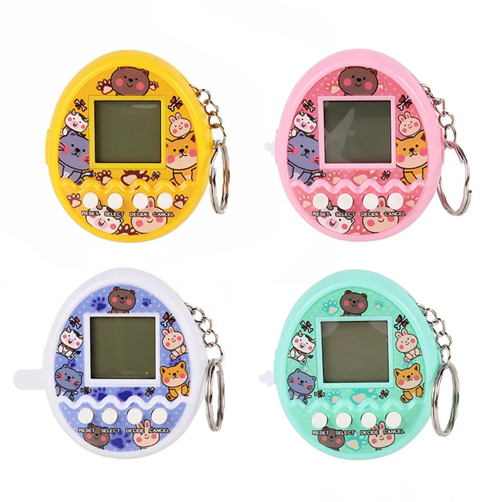 Tamagotchi conexão eletrônica modelo de animal de estimação refrigerante flor rosa luz azul virtual console de jogo para animais de estimação presente de aniversário brinquedo para meninas