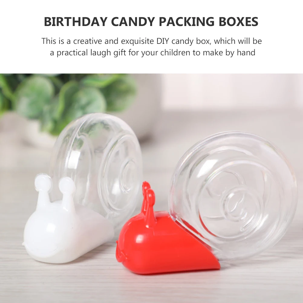 

12 Pcs Snail Candy Box Storage Case Birthday Packing Boxes Designed Gift DIY Wrapping Wedding