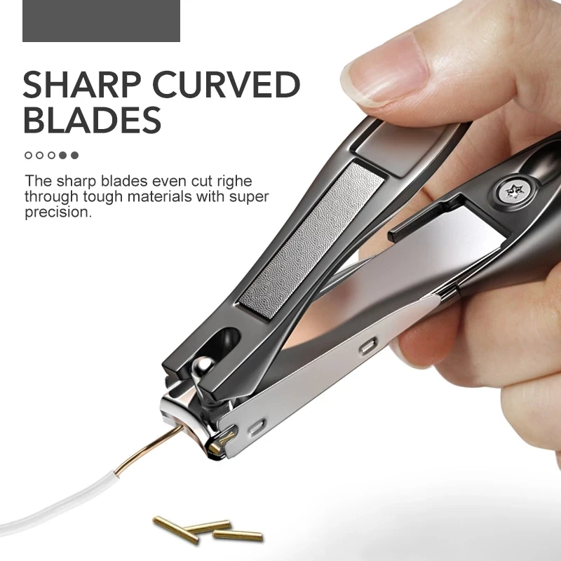 1 Pcs High Quality Stainless Steel Nail Clippers Sharp Curved Blades Finger Toenail Manicure Tool For Home Use image 4