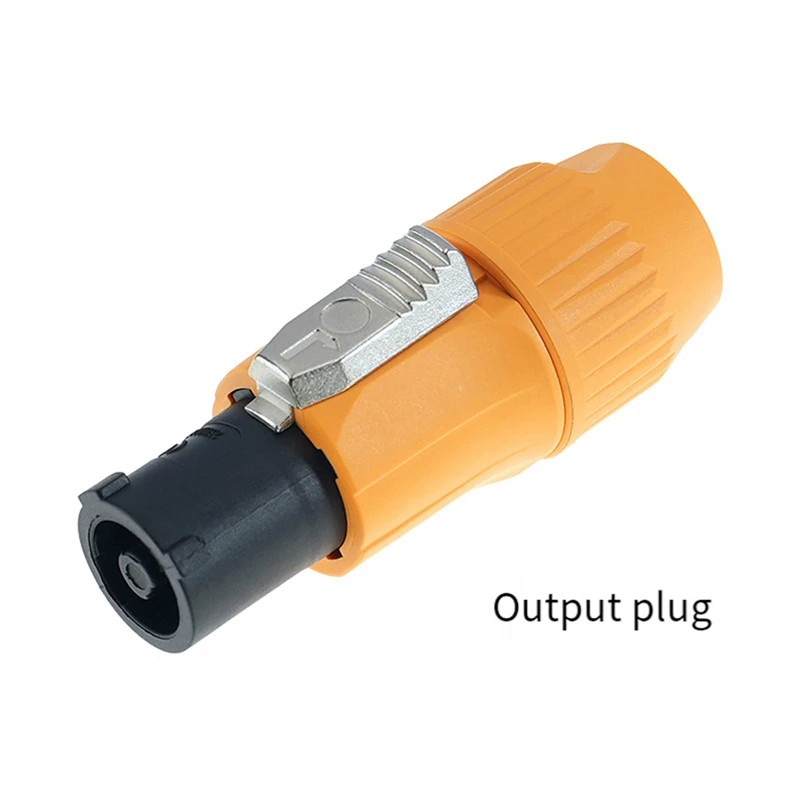 20a 3 núcleos à prova d'água retardador de chama display led plugue de alimentação de aviação iluminação de palco cabeça de tomada de energia de luz, fácil de usar a