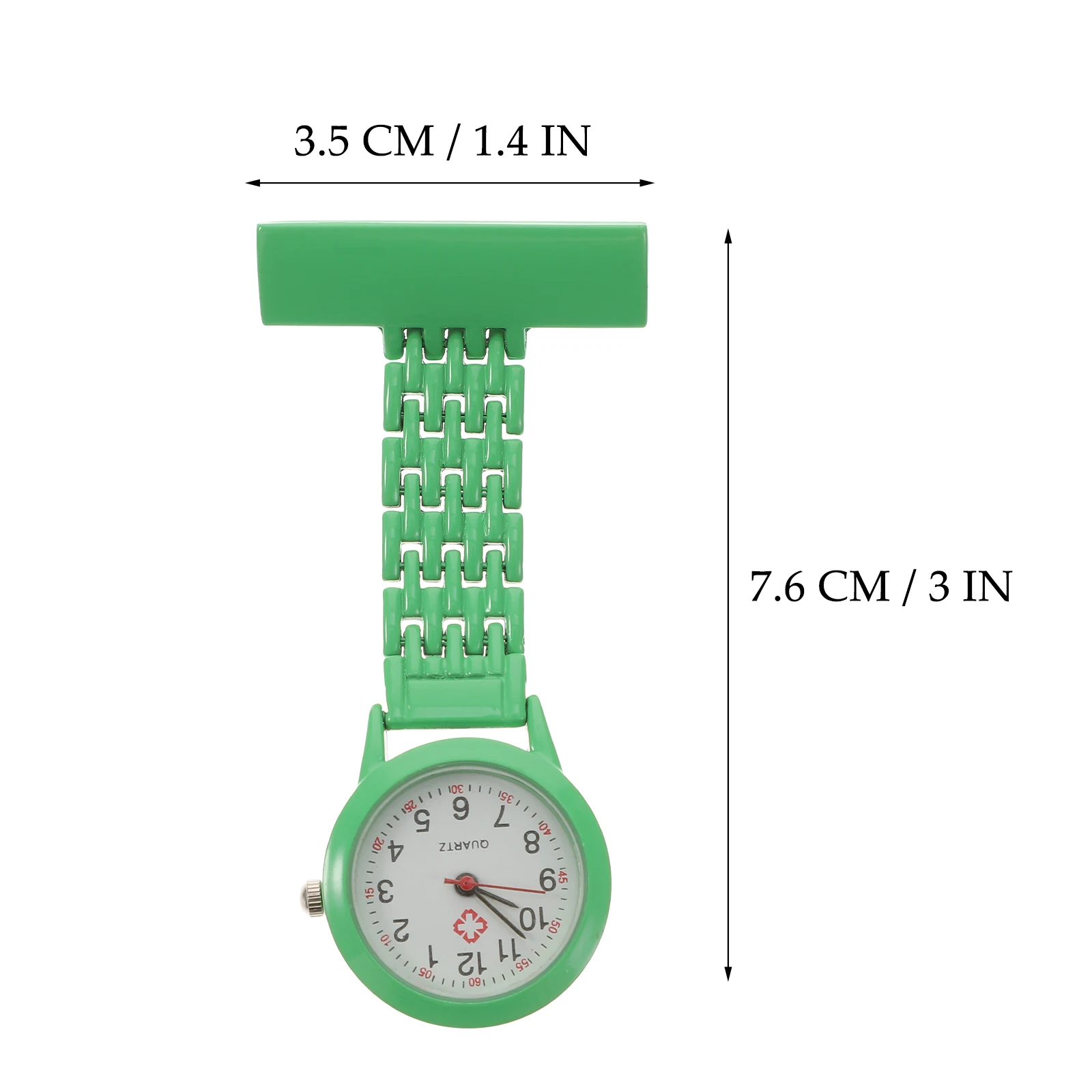 

Stylish Medical Durable Alloy Hanging For Doctors Medical Watch Nurses Green Simple Hanging Pocket Watch Timepiece