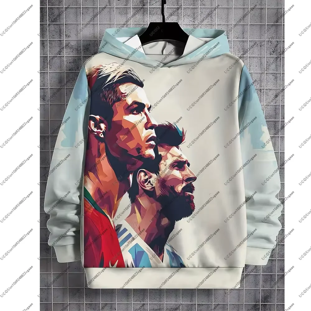 الخريف كرة القدم الرياضية المحملة الرجال 10 طفل كرة القدم رونالدو ميسي عادية الصبي تي شيرت البلوز هوديي الأحداث هدية نمط الشارع #1