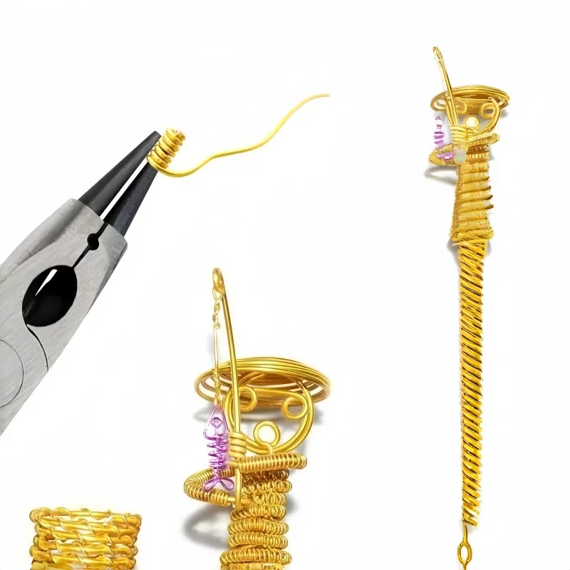 3-in-1 Yellow Jewelry Pliers - Professional Hand Tools for DIY Jewelry Making & Craft Projects