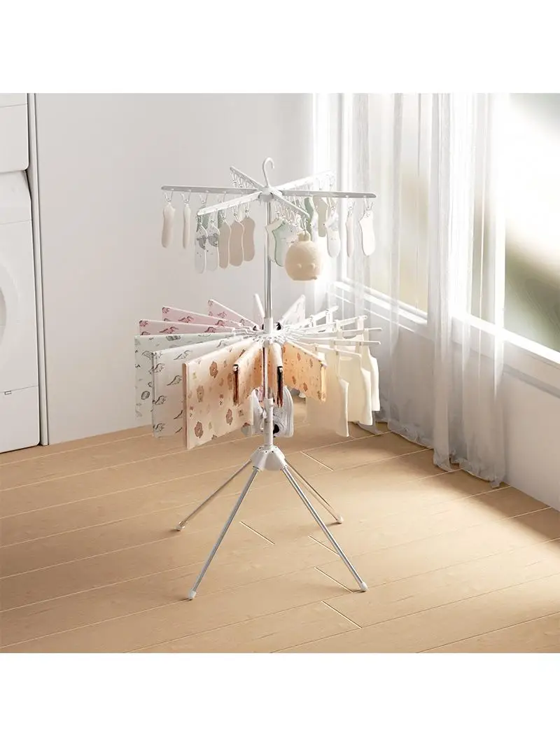 

Baby Clothes Drng Ra Folding Free-Standing Multi-Layer Special for Balcony And Bay Window Home Use Laundry Care Tools