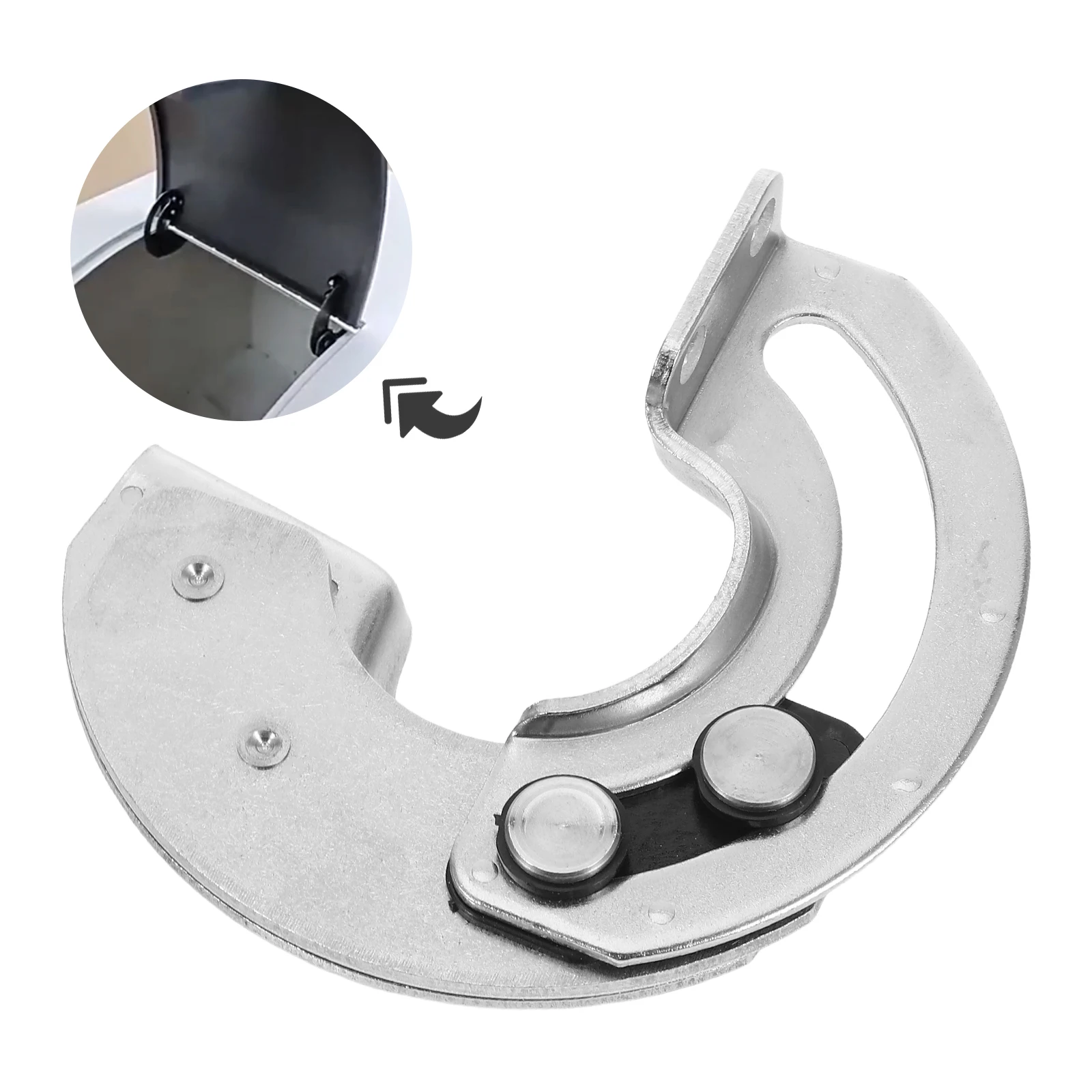 

Heavy Duty 180 Degree Sliding Hinge Half-Round Door Stainless Steel Smooth Operation High Traffic Areas Compact Spaces Silver