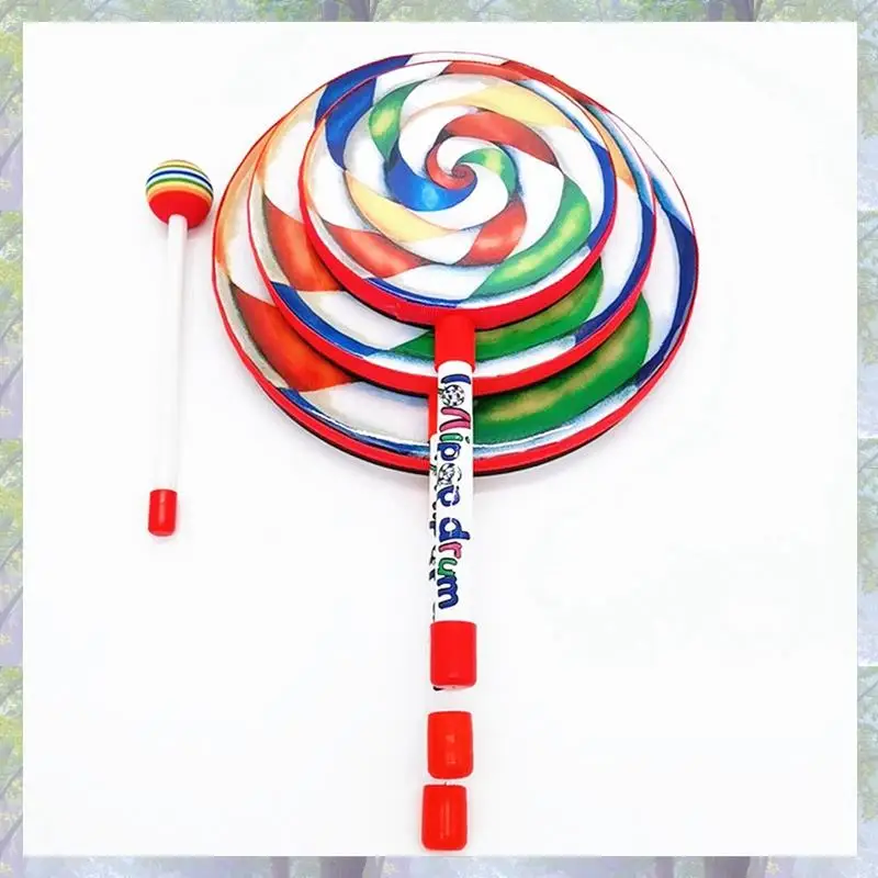 2X أدوات أورف طبلة المصاصة 6/8/10 بوصة ثلاثة حجم الدعائم الرقص أدوات قرع طبلة يدوية ألعاب تعليمية