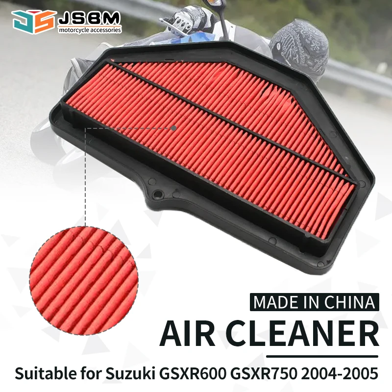 

JSBM Motorcycle Accessories Air Filter For Suzuki For Suzuki GSXR600 GSXR750 GSXR GSX-R 600 750 K4 K5 2004 2005 Engine Intake