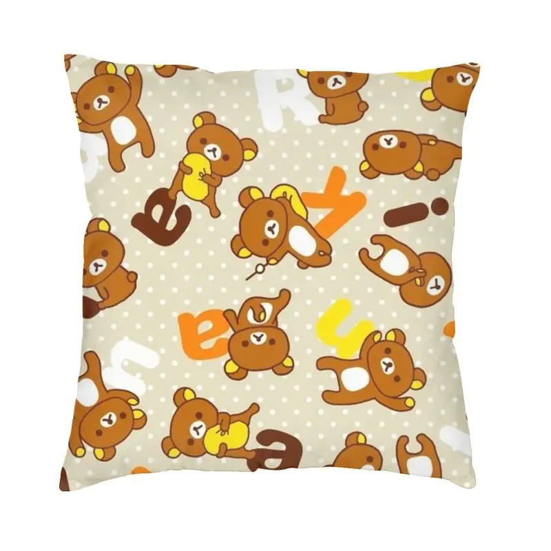 Japanese Video Game Characters Cushion Cover Double Side Printing Rilakkuma Throw Pillow Case Fashion Pillowcase Home Decoration