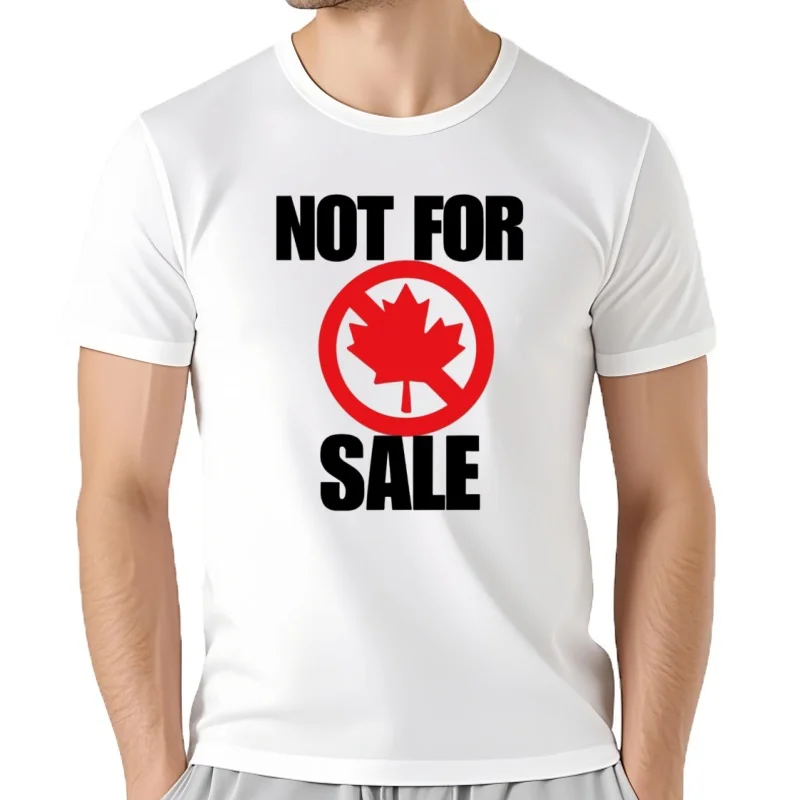 Canadá no está a la venta camiseta 2025 divertido Meme tendencia Humor regalo camisetas 100% algodón suave camisetas U