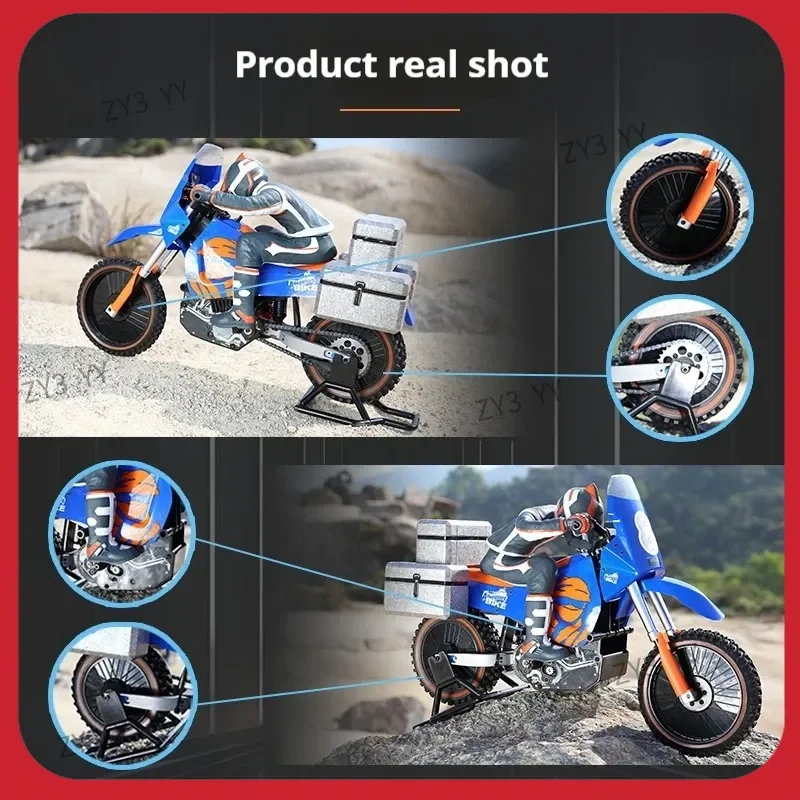 1/4 PDracing RTR Brushless 60KM RC Motor Bike Super Rider Balance Bateria Modelo de controle de rádio brinquedo para adultos