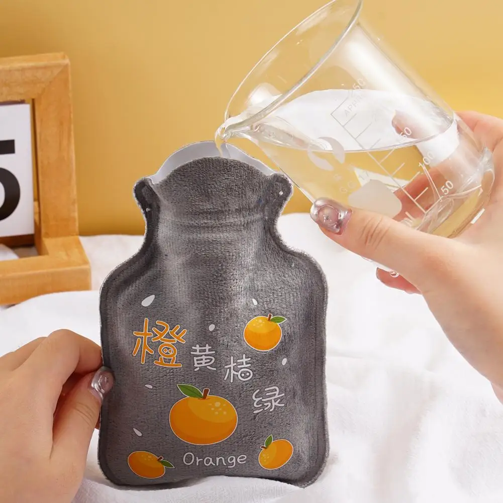 Cartoon Winter Warm Plüsch Wärmbeutel, Handwärmer Wärmflasche mit weichem Bezug für heiße und kalte Kompresse, Handfüße Wärmer