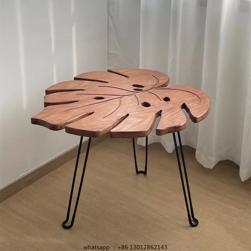 

Turtle bamboo table coffee table solid wood living room mini shelf small table board