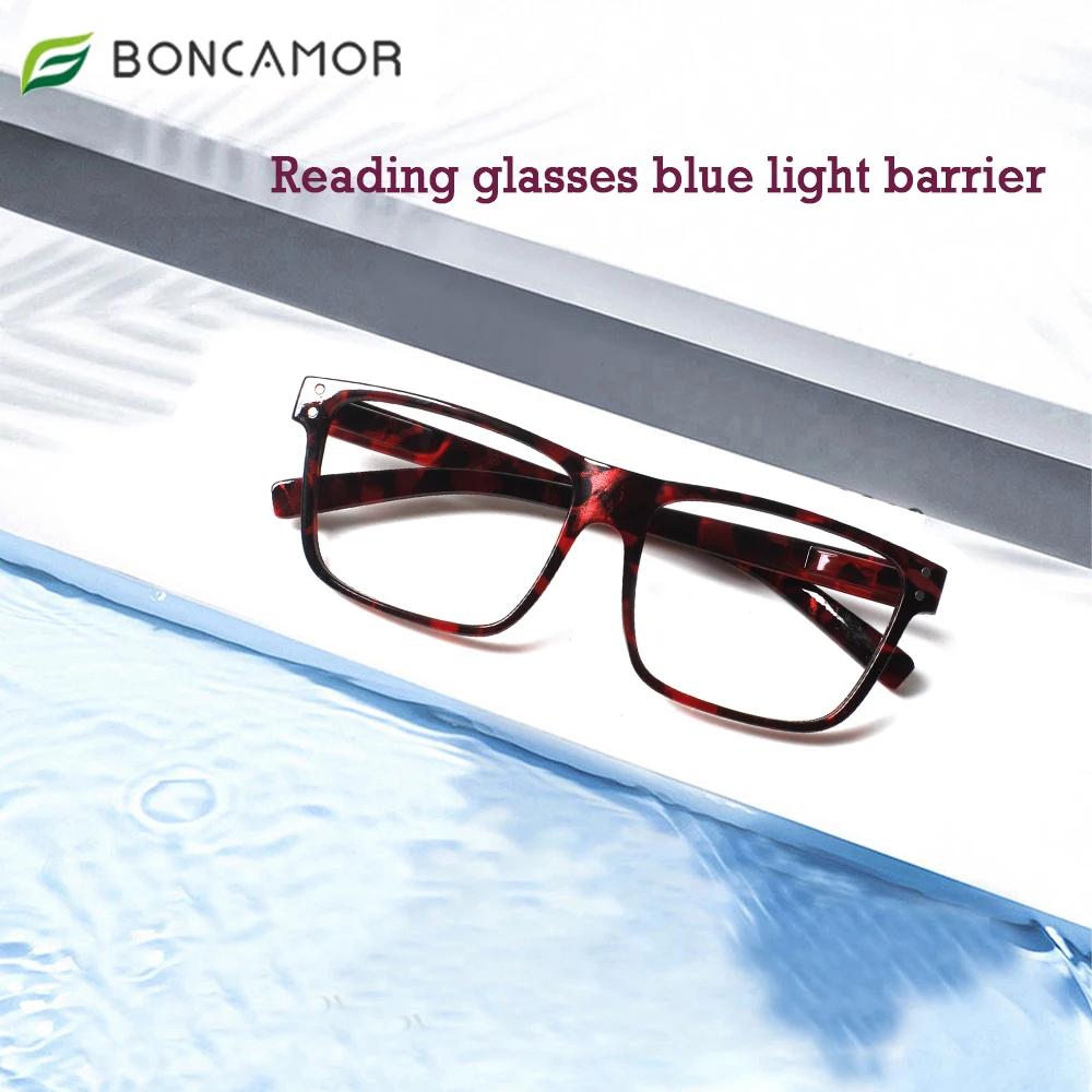 

Anti-Blue Light Presbyopia Glasses for Men and Women High Quality Reading Glasses Ultra Light Frame with Spring Hinge+0~+4.0