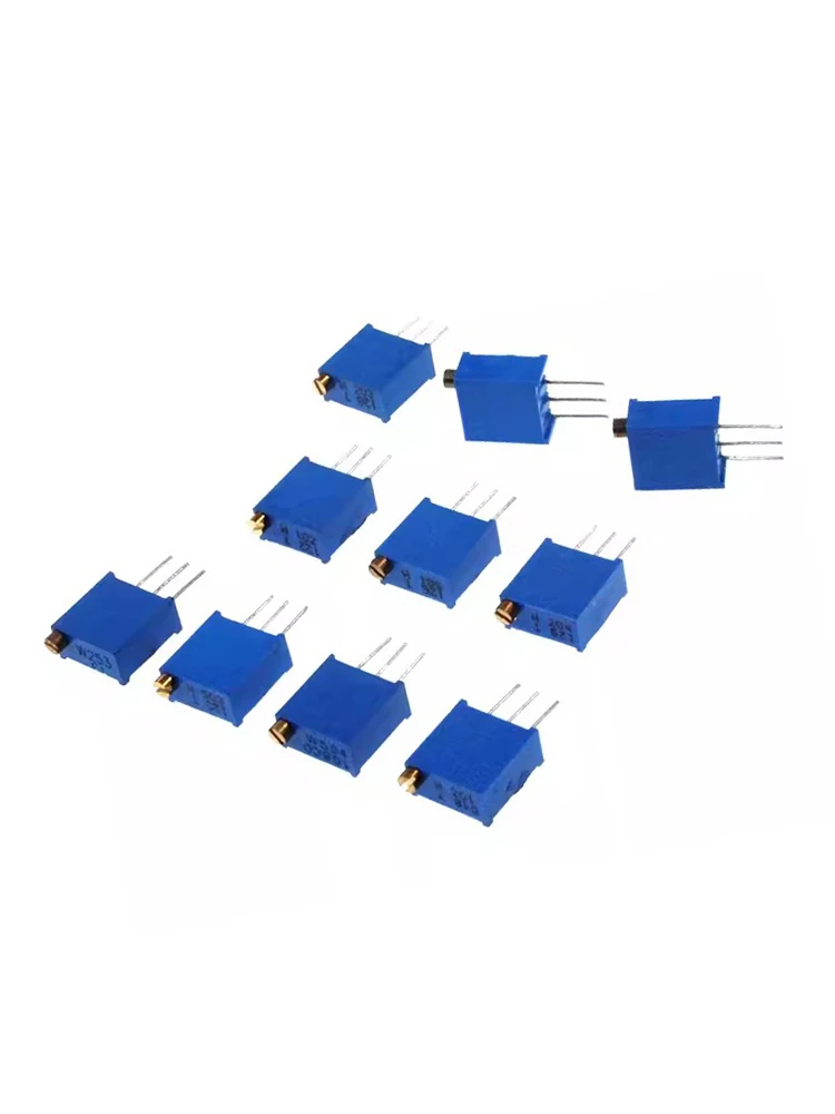 Precisão resistência potenciômetro 3296w, multi-turn, 10pcs