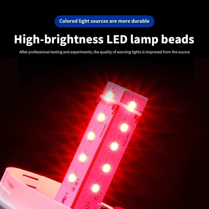 LTE-1101J Rotating Warning Light with Buzzer 12V/24V/220V Waterproof Flashing Signal Light Industrial Signal Light Safety Alarm