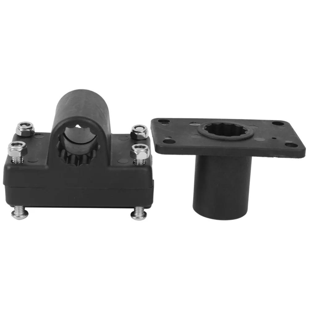 

360 ° Регулируемый кронштейн для удочки Многофункциональный черный держатель для удочки Поворотное крепление Кронштейн для удочки Лодка для рыбалки