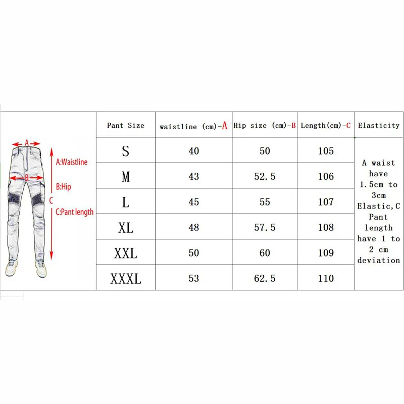 Jeans da uomo Pantaloni da moto ricamati Pantalon Cintura da motocross Opzione equipaggiamento protettivo Test patente di guida moto Jeans Motos