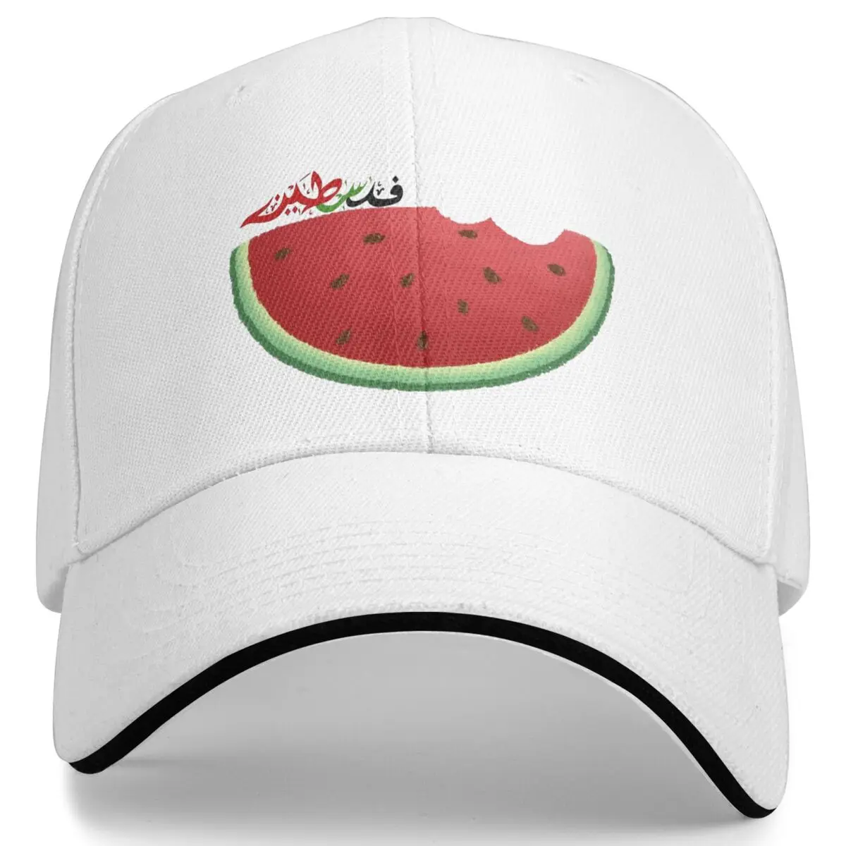 

It's Not A Watermelon Baseball Caps for Men Women Magritte Parody Watermelon Golf Trucker Hat Adjustable Fit Sun Caps