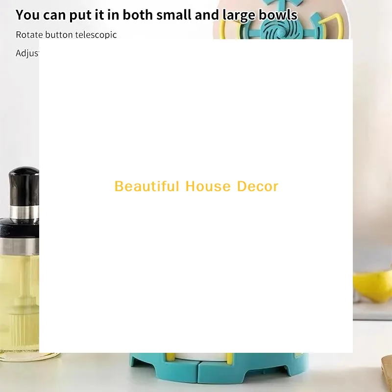 * Retractable Desktop Bowl Holder Kitchen Organizer Plastic Drain Water Cup Shelf Cabinet Dishes Storage Rack Plate Storage Tool