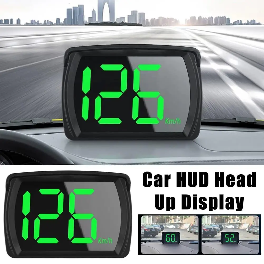Universal Car HUD Head Up Display GPS Digital Speedometer Projector Km/h Big Font Speed Meter Displayer Auto Electronic Part