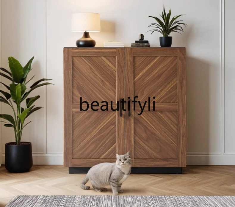 

Cat House Hidden Cat Toilet Cabinet with Storage Multifunctional Cat Litter Cabinet