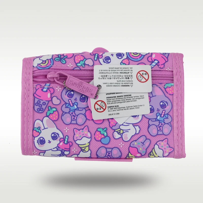 محفظة أطفال بنات كول كاندي أرنب محفظة جلدية مجلد ثلاث طبقات حافظة للبطاقات محفظة نسائية للعملات المعدنية 5 بوصة #2