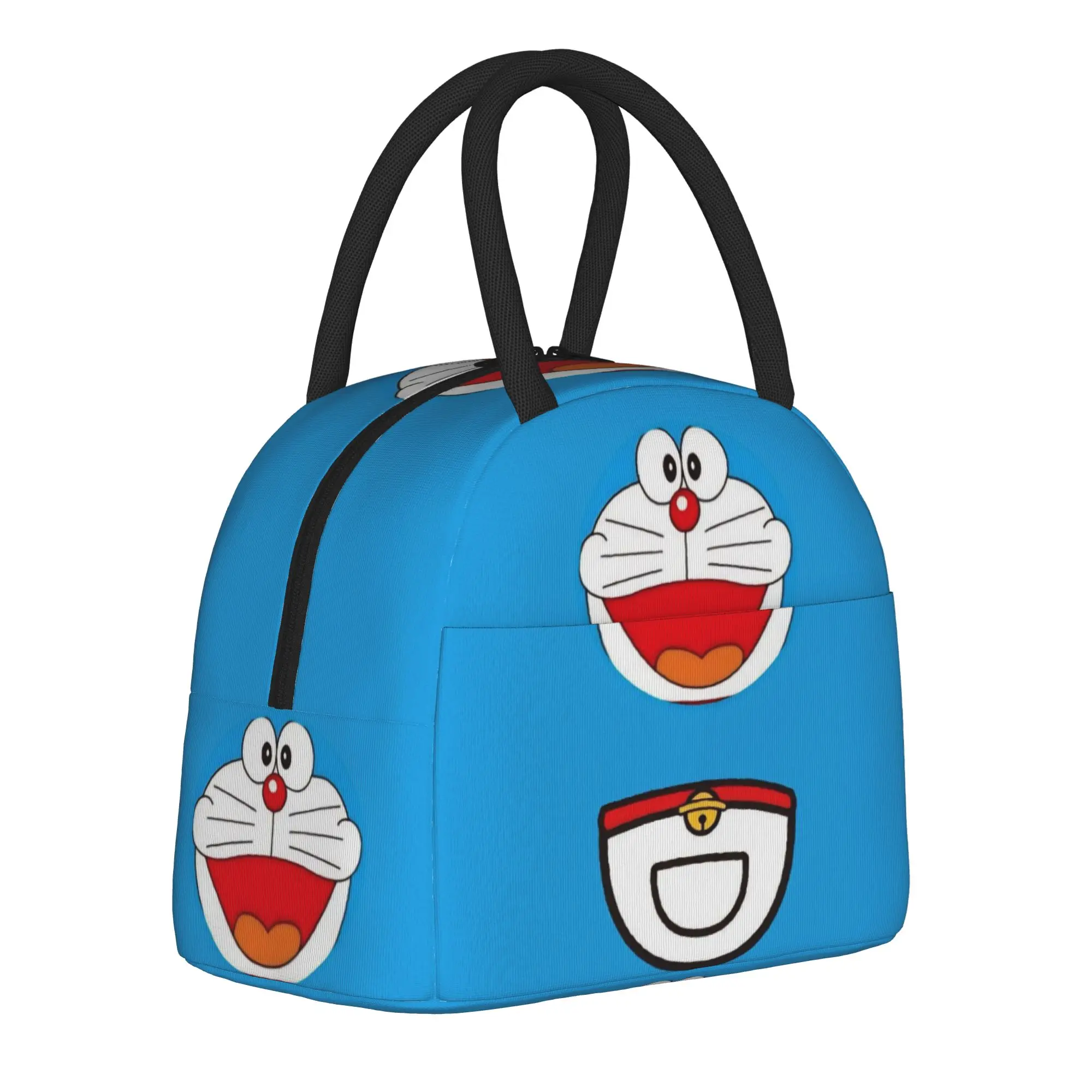

doraemons blue cats cat Merch Insulated Lunch Bags For School Office Food Box Portable Cooler Thermal Lunch Boxes